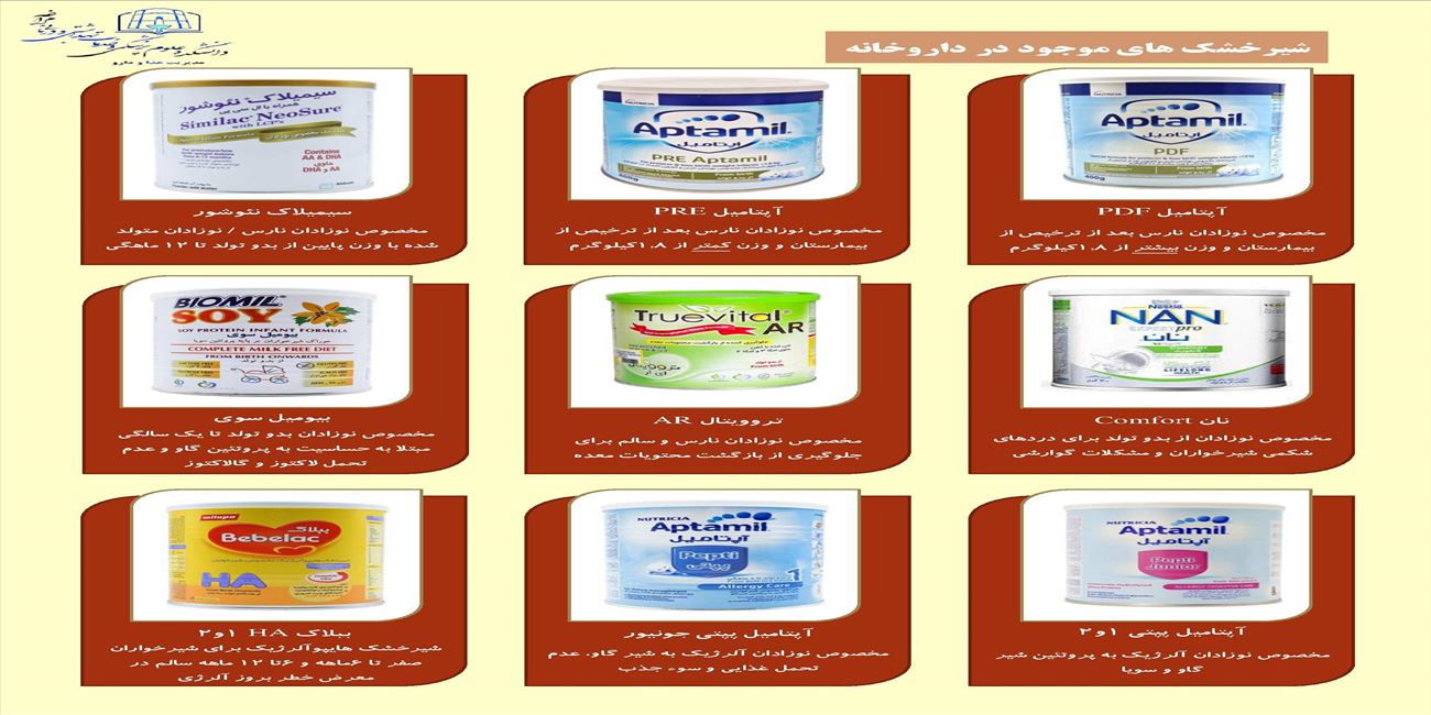 انواع شیرخشک ها